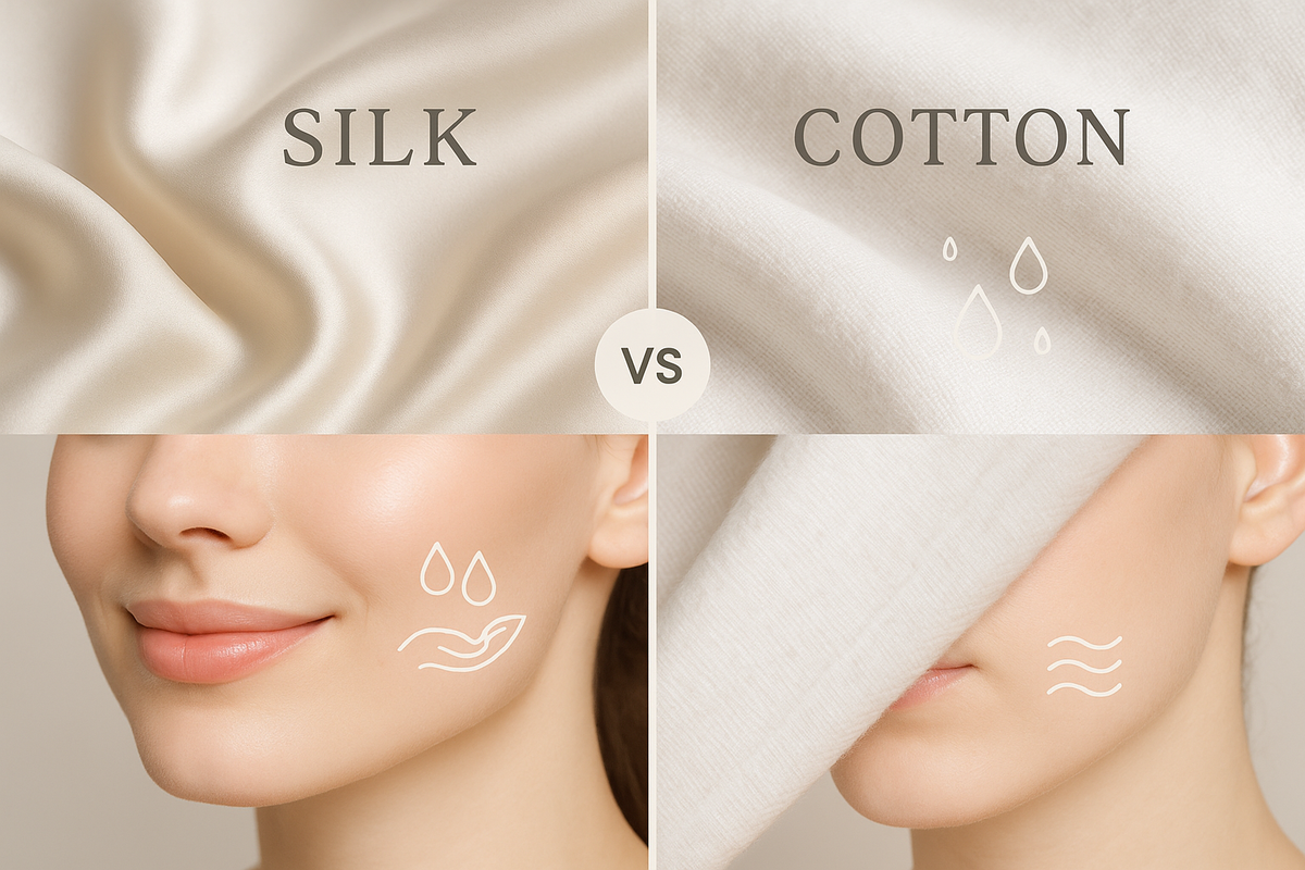 Comparatif : soie vs coton pour la santé de la peau