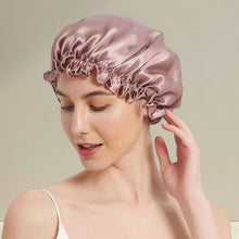 Bonnet de nuit en soie à élastique | Cheveux courts