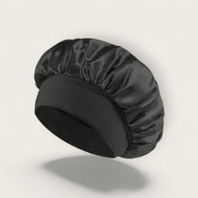 Bonnet de nuit large en soie | Cheveux longs