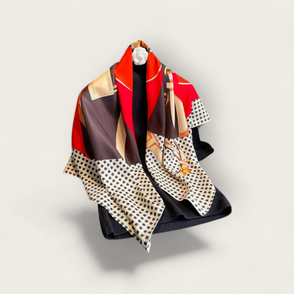 Carré de Soie Fleur de Brume