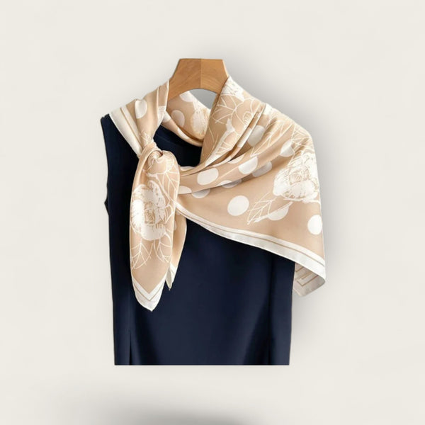 Carré de Soie Ivoire Satiné