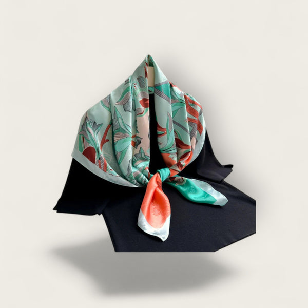 Carré de Soie Menthe Douce