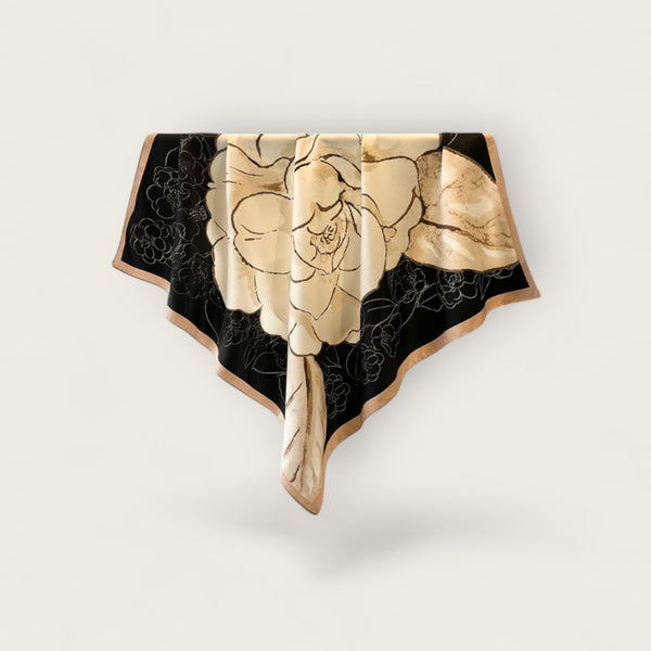Carré de Soie Pétale Doré