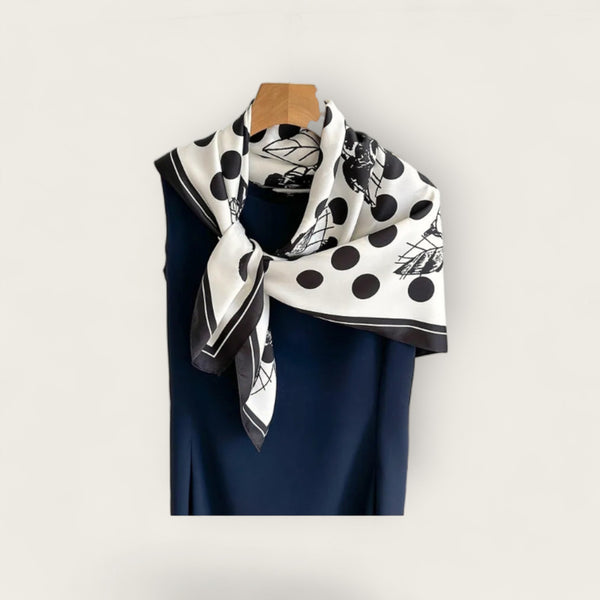 Carré de Soie Pois Classique