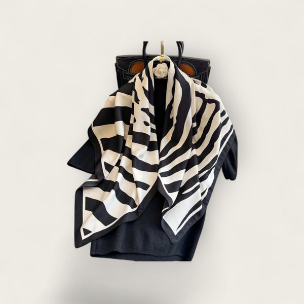 Carré de Soie Savane Chic