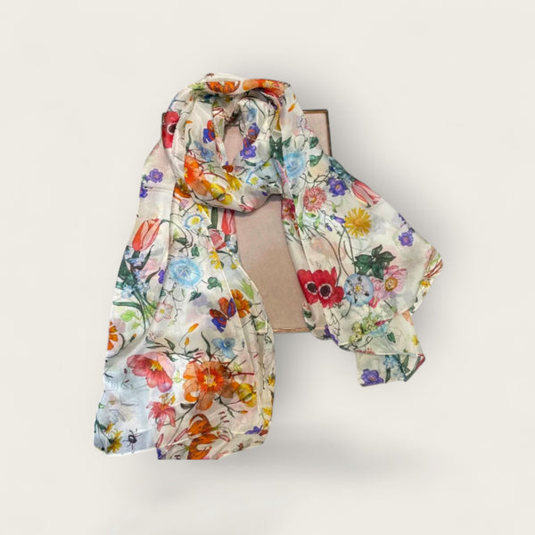 Echarpe en soie Jardin d’Ambre