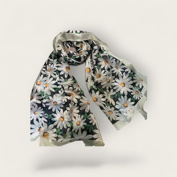 Echarpe en soie Marguerite